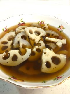 超簡単、レンコンの煮物-レシピのメイン写真