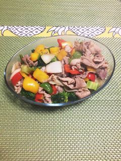 パプリカと豚肉のカラフル中華炒め-レシピのメイン写真
