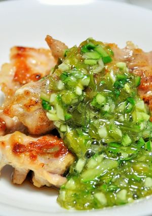 鶏肉の胡椒焼き 山形だし風のせ-レシピのメイン写真