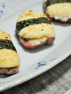 牛肉の白玉豆腐磯辺焼き-レシピのメイン写真