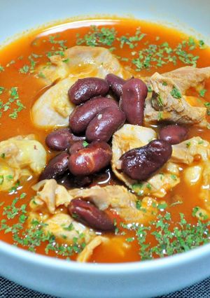 鶏肉と豆の煮込み-レシピのメイン写真