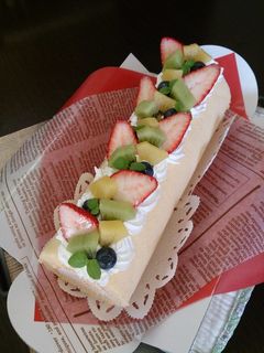 ロールケーキデコレーション-レシピのメイン写真
