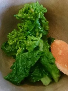簡単◎たらこと菜の花のカラシ和え-レシピのメイン写真