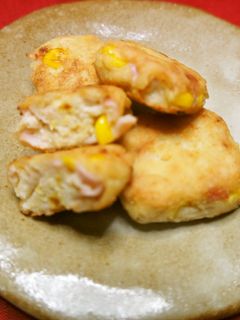 洋風がんもどき ハムとコーン入り-レシピのメイン写真