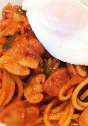 酸っぱくない！まろやかナポリタン-レシピのメイン写真