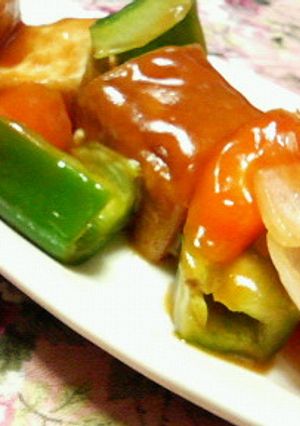 肉無しで☆酢豚ならぬ酢☆厚揚げ♪♪-レシピのメイン写真