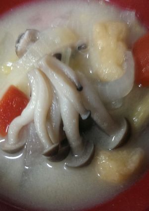 懐かしの優しい味の白味噌汁♪ 具たくさん-レシピのメイン写真
