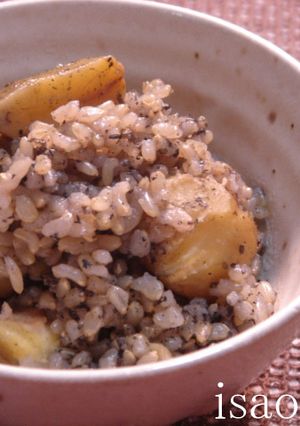 黒い栗ご飯-レシピのメイン写真