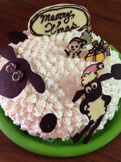 ひつじのショーン クリスマスケーキ-レシピのメイン写真