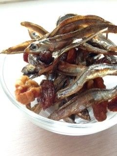 くるみとレーズンと魚醤入り醤油の田作り!-レシピのメイン写真