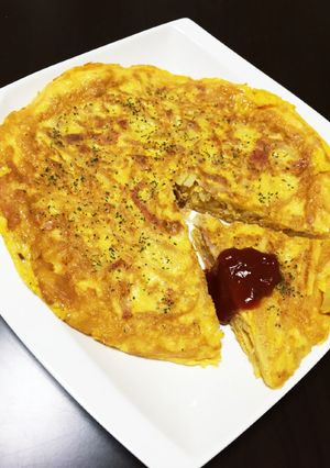 朝食に!スパニッシュオムレツ-レシピのメイン写真