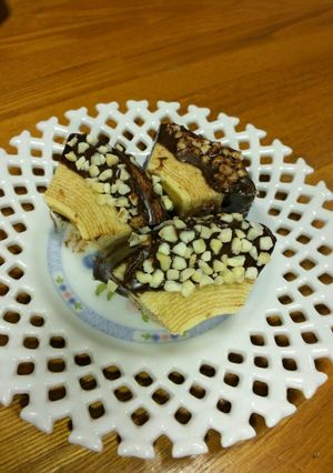 バウムクーヘンのチョコレートがけ☆-レシピのメイン写真