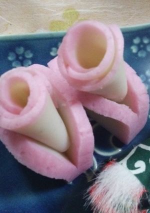 おせち♥かまぼこ飾り切りバラの花-レシピのメイン写真