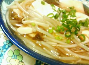 節約＆ヘルシー☆絹ごし豆腐のもやしあん♪-レシピのメイン写真