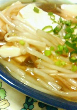 節約＆ヘルシー☆絹ごし豆腐のもやしあん♪-レシピのメイン写真