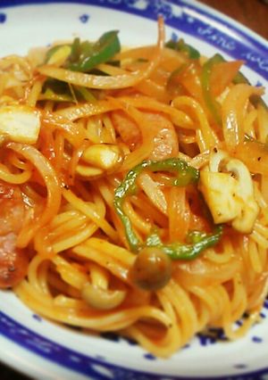【男の料理】基本のナポリタン-レシピのメイン写真