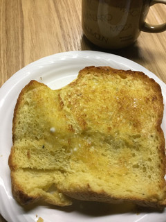 かぼちゃ煮入り食パンのトースト-レシピのメイン写真