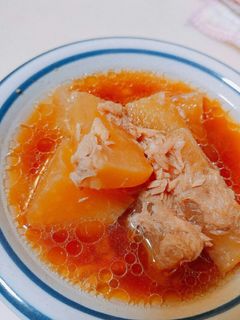 聖護院ダイコンとツナ缶の煮物-レシピのメイン写真