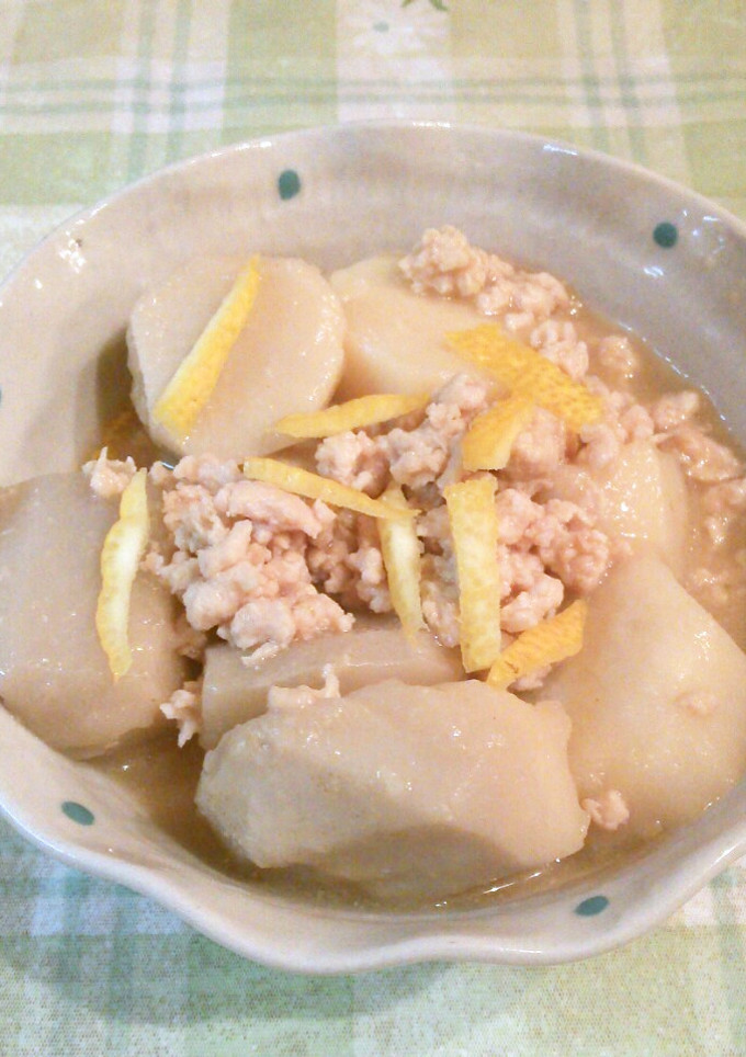 里芋とひき肉の柚子胡椒味噌煮-レシピのメイン写真