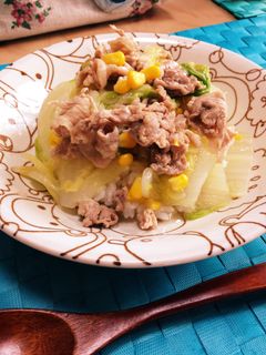 豚肉・白菜あんかけ丼-レシピのメイン写真
