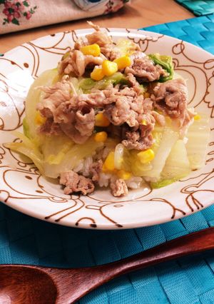 豚肉・白菜あんかけ丼-レシピのメイン写真