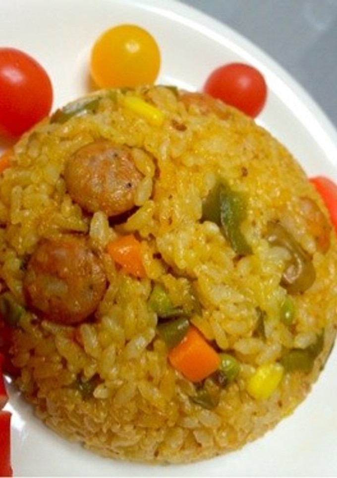 簡単！炊飯器でミートソース炊き込みピラフ-レシピのメイン写真