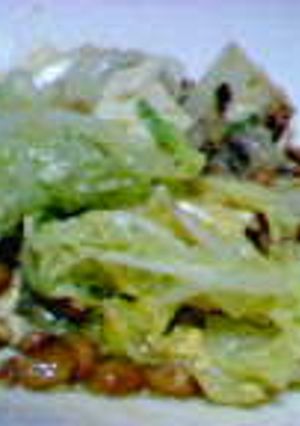 白菜と納豆卵とじ(ゆず胡椒)-レシピのメイン写真