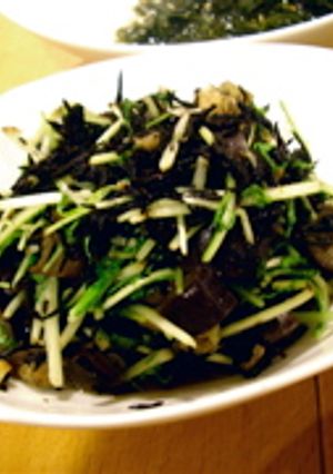 変わりひじき煮！茄子水菜バージョン-レシピのメイン写真