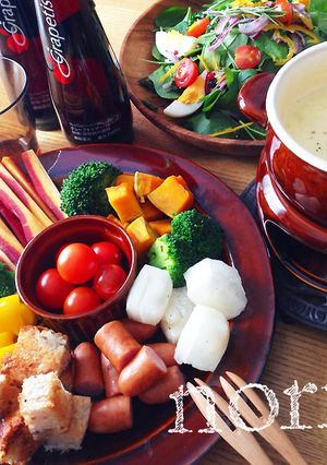 余ったお餅で！お餅チーズフォンデュ-レシピのメイン写真