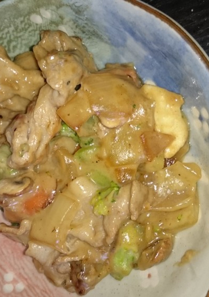 ☆豚肉ときのこのクリーム煮☆-レシピのメイン写真