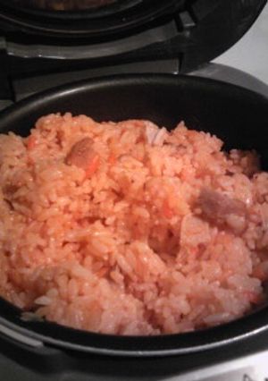 残ったチキンで炊くだけチキンライス-レシピのメイン写真