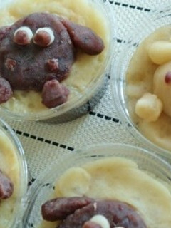 ひつじの栗きんとん豆あずきも♪-レシピのメイン写真