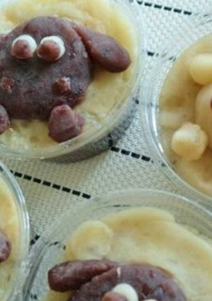 ひつじの栗きんとん豆あずきも♪-レシピのメイン写真
