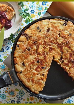 フライパンdeバナナプディングパンケーキ-レシピのメイン写真