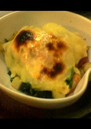 残り野菜で、、マヨグラタン♪？♪-レシピのメイン写真