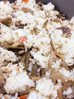 鶏そぼろと牛蒡の混ぜご飯-レシピのメイン写真