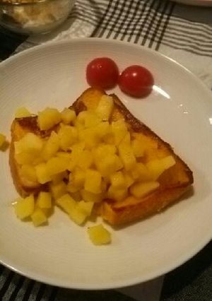 フレンチトースト リンゴのフィリング添え-レシピのメイン写真