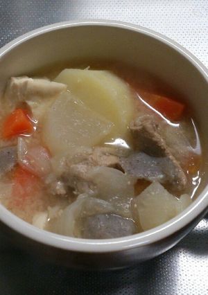 こってり豚汁 ダシいらず 肉いっぱい☆-レシピのメイン写真