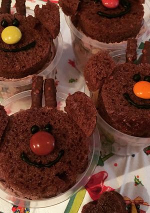 100均ロールケーキ⇒トナカイケーキ☃-レシピのメイン写真
