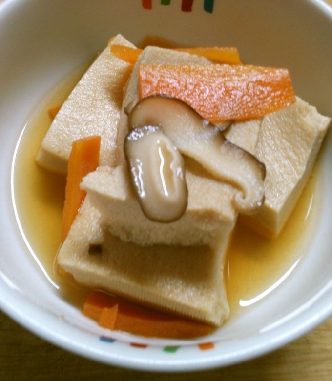 簡単♪ 高野豆腐 椎茸 人参の 含め煮！ by 331ミミイ 【クックパッド