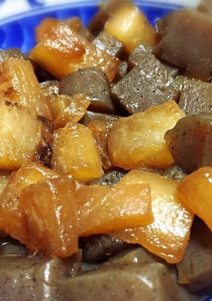 余り物で簡単♪大根とこんにゃくの甘辛煮-レシピのメイン写真