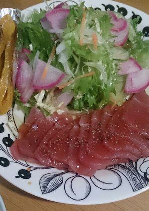 野菜たっぷりまぐろカルパッチョ-レシピのメイン写真