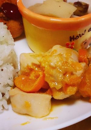蜜柑と鶏肉の甘辛煮。-レシピのメイン写真