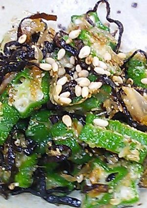 ＊小鉢＊塩こんぶとオクラの和え物-レシピのメイン写真