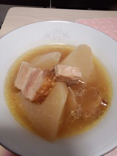 干した大根とベーコンのスープ-レシピのメイン写真
