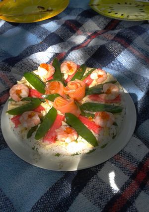 寿司ケーキ-レシピのメイン写真