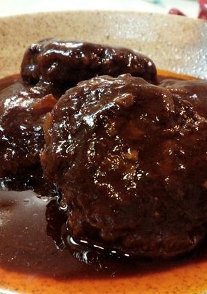 卵白でふわ～♪ちょっと煮るだけハンバーグ-レシピのメイン写真