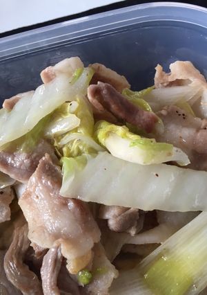 サクッと白菜が美味しい炒め物-レシピのメイン写真
