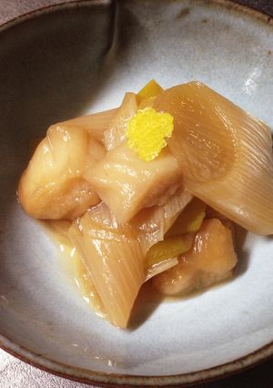 白ネギとお麩のすき焼き風煮-レシピのメイン写真