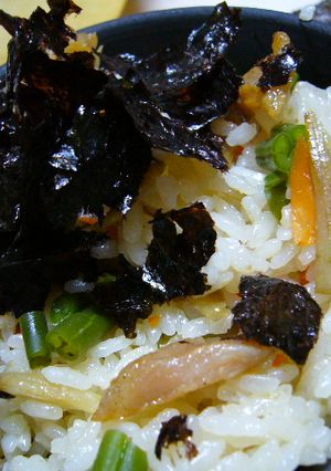 土鍋でつくろ！！豚トロごぼう飯-レシピのメイン写真